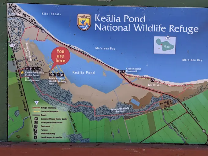 Kealia Pond National Wildlife Refuge map