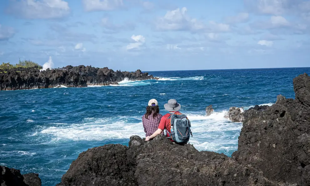 Waiapanapa State Park offers rugged coastline for honeymooners.