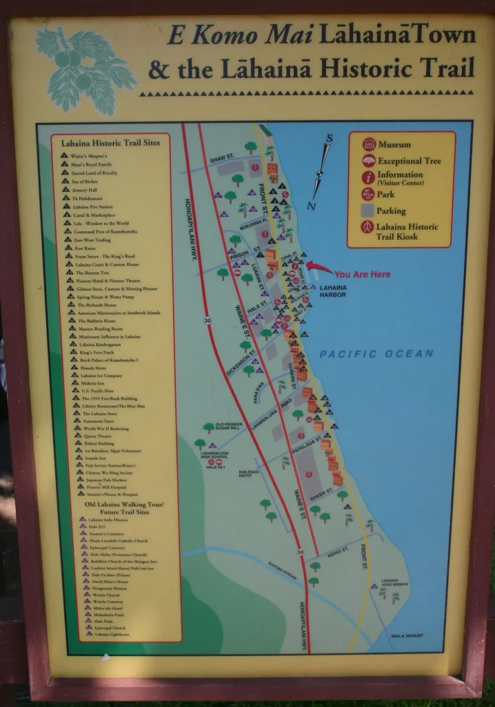 Lahaina Historic Trail Map